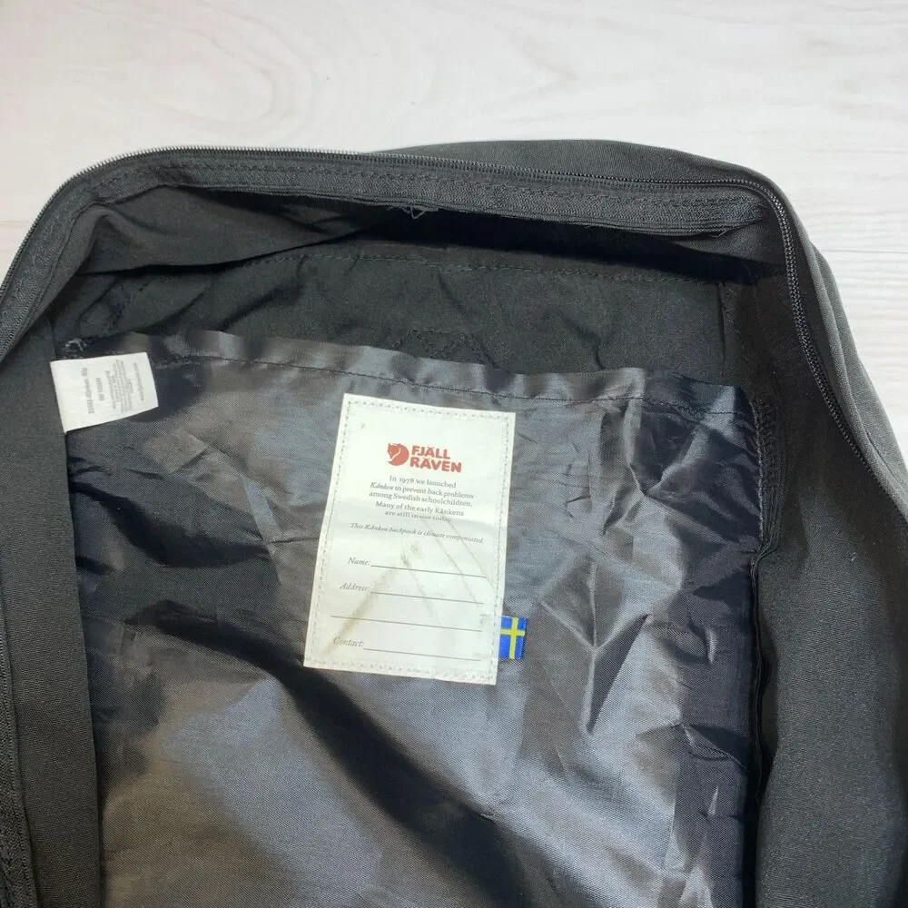 Fjallraven Kanken Backpack Unisex‎ Womens Mens School Backpack Black 23563